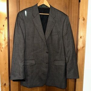 Lauren Ralph Lauren 46L Wool Blazer 2 Button Sport Coat Jacket Plaid
